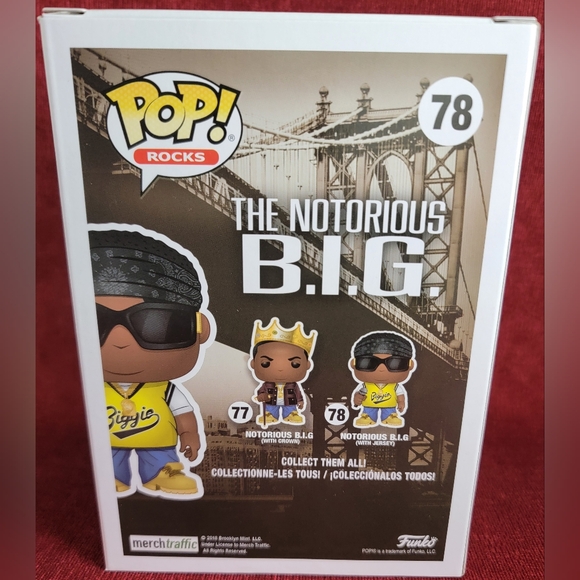 Notorious b.i.g funko (with jersey) # 78 (nib) With pop protector - Picture 7 of 7